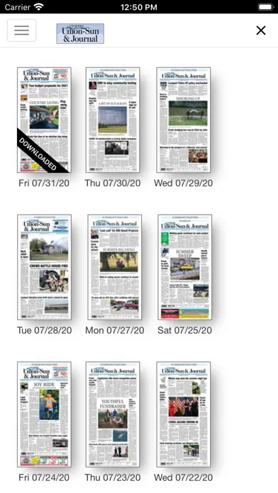 ภาพหน้าจอของ Union-Sun&Journal-Lockport, NY