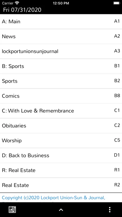 ภาพหน้าจอของ Union-Sun&Journal-Lockport, NY