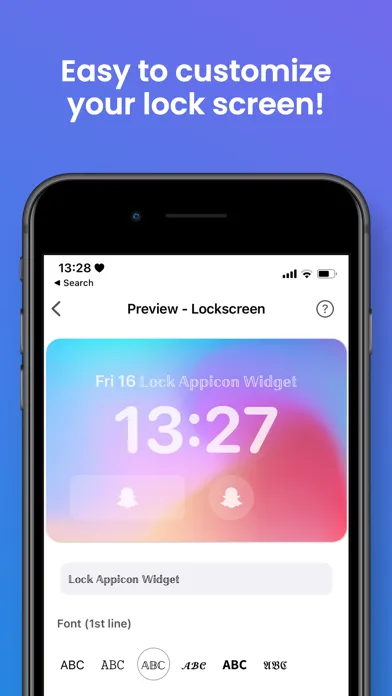 صور LockScreen Widget Changer