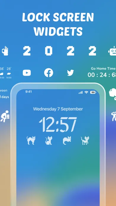 Capturas de pantalla de DIY Widgets: Color Lock Screen