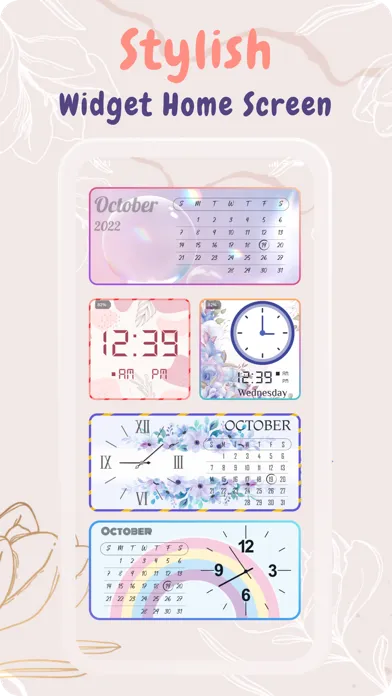 Capturas de pantalla de DIY Widgets: Color Lock Screen
