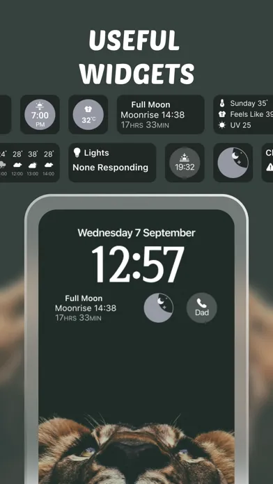 Capturas de pantalla de DIY Widgets: Color Lock Screen