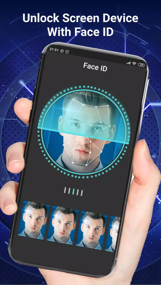 Capturas de tela do Face ID: Lock Screen PRANK