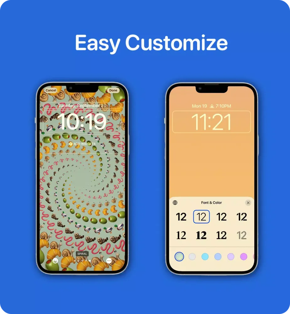 Capturas de pantalla de Lock Screen iOS 16