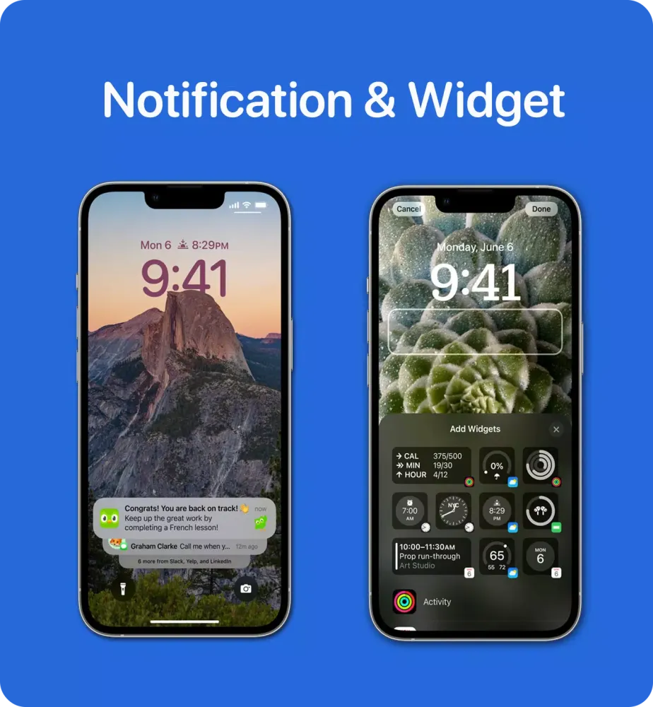 Capturas de pantalla de Lock Screen iOS 16