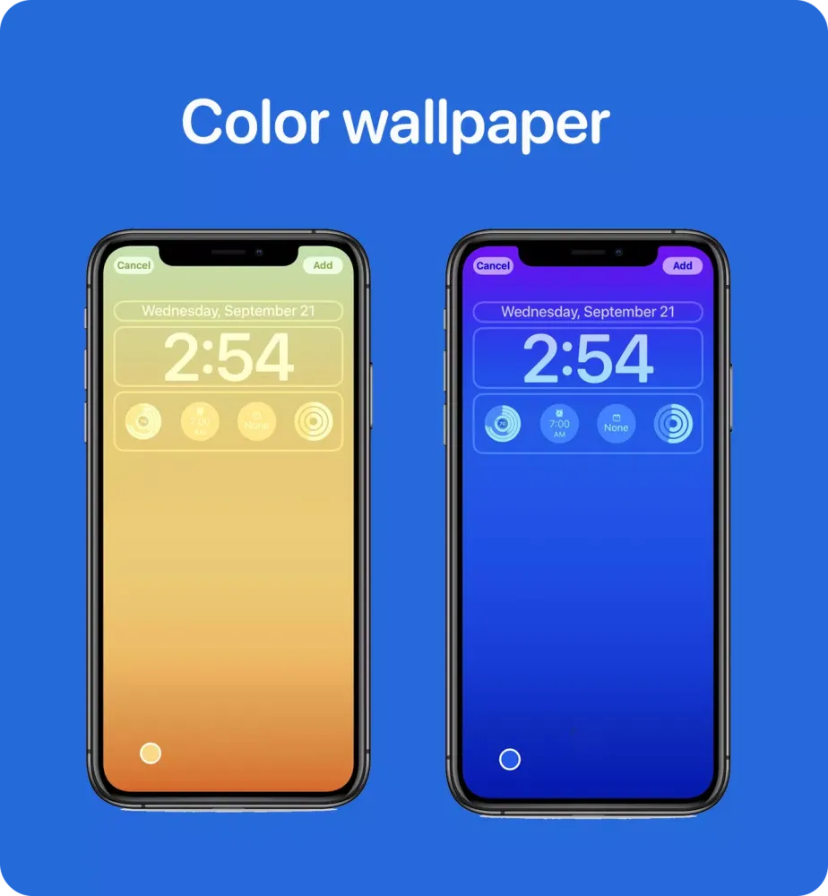 Capturas de pantalla de Lock Screen iOS 16