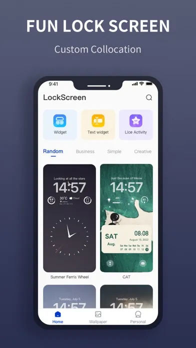 LockScreen Widget-Lock Themes 스크린샷