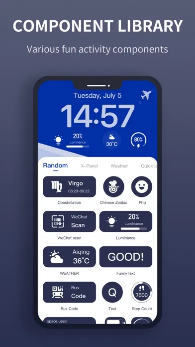 LockScreen Widget-Lock Themes 스크린샷