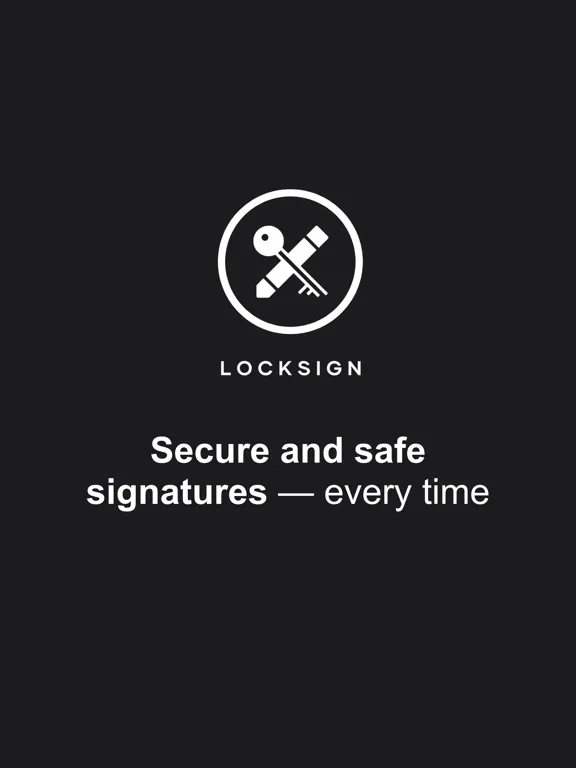 LockSign: Secure Signatures iPad  স্ক্রিনশট