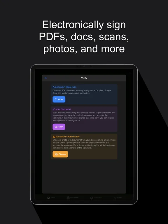 LockSign: Secure Signatures iPad  স্ক্রিনশট