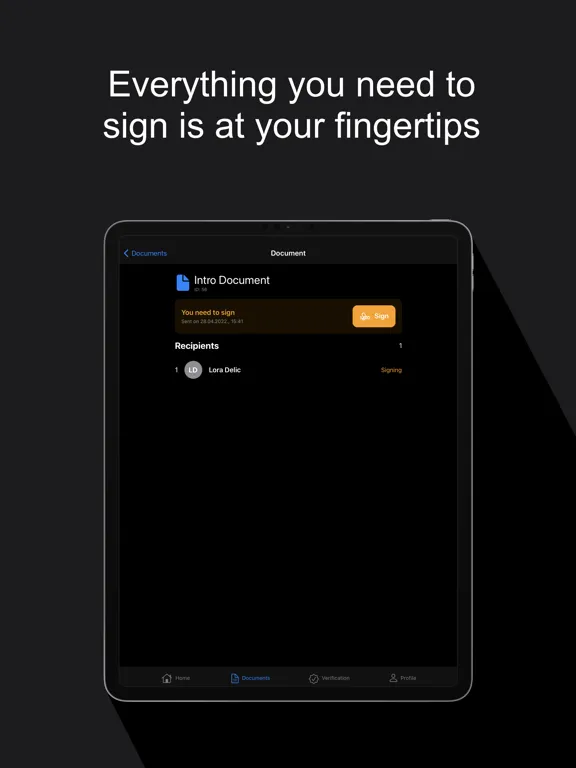LockSign: Secure Signatures iPad  স্ক্রিনশট