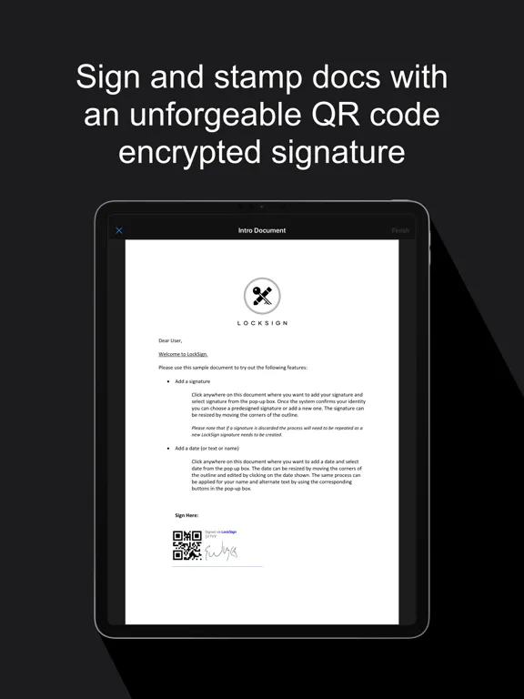 LockSign: Secure Signatures iPad  স্ক্রিনশট