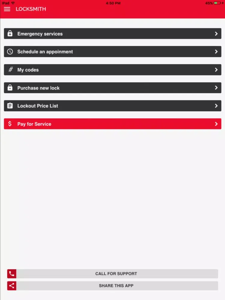 Скриншоты One Stop Locksmith iPad 