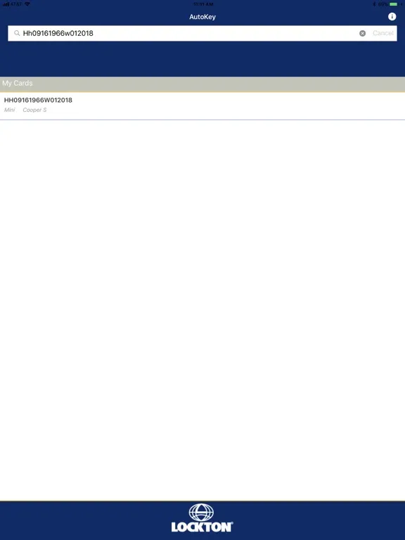 Screenshot di Lockton AutoKey iPad 