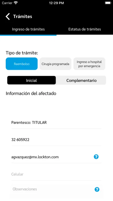 Скриншоты beMobile Lockton México