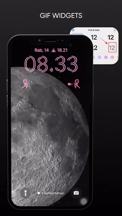 Captures d'écran de Lock Widget: Custom Themes