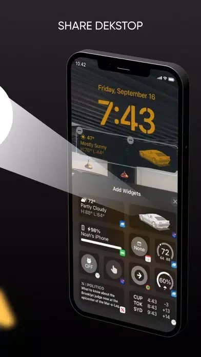Captures d'écran de Lock Widget: Custom Themes