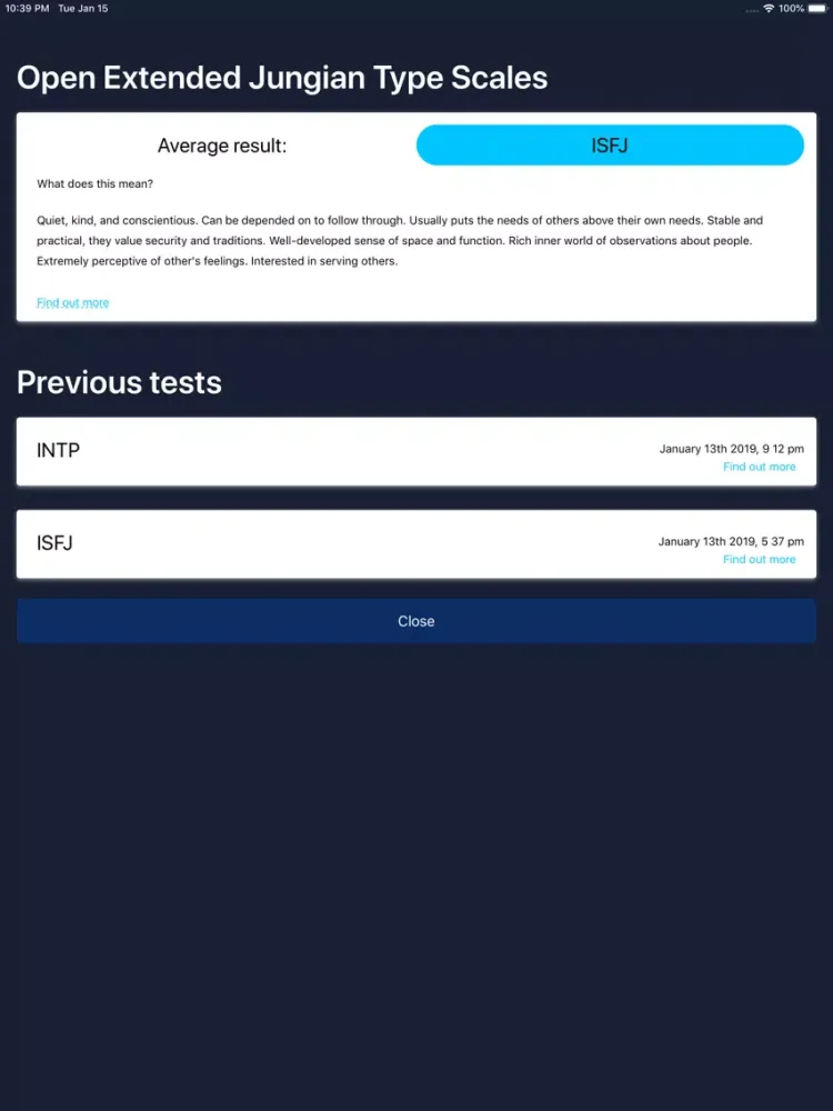 Скриншоты Personality Test Brain Quiz iPad 