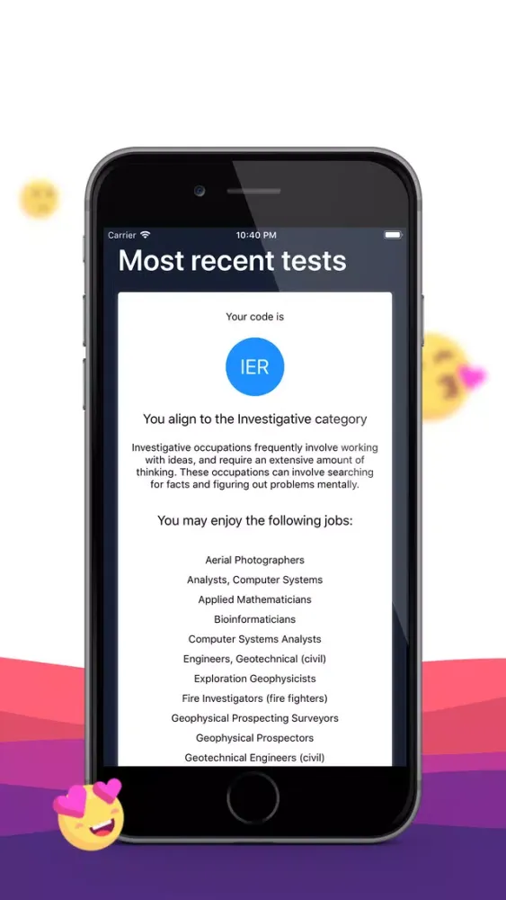 Скриншоты Personality Test Brain Quiz