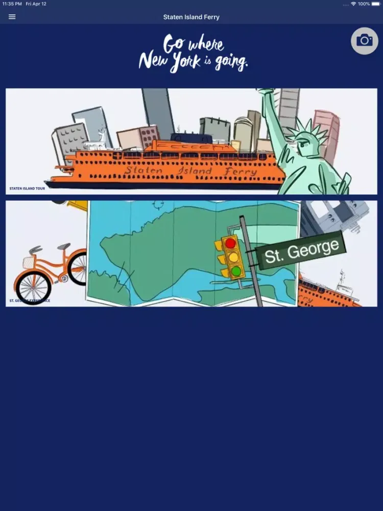 Ảnh chụp màn hình của Staten Island Ferry App iPad 