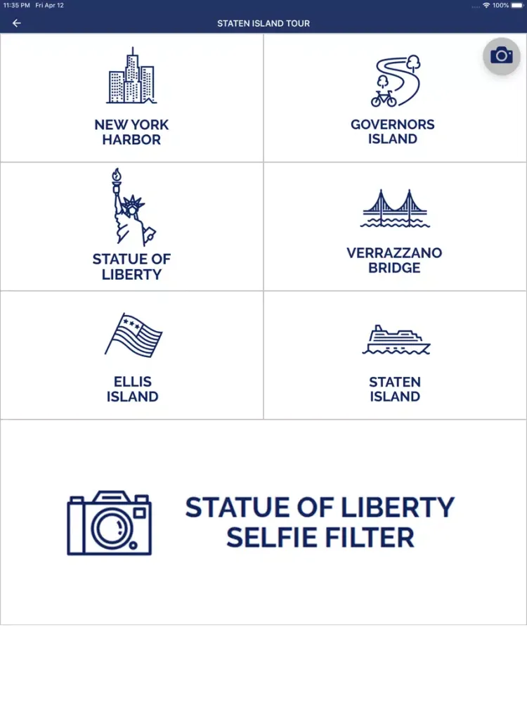 Ảnh chụp màn hình của Staten Island Ferry App iPad 