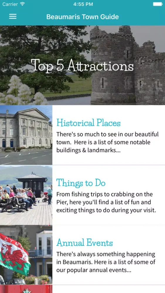 Zrzuty ekranu Beaumaris Town Guide