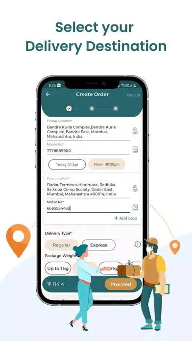 Tangkapan layar Locodo Couriers