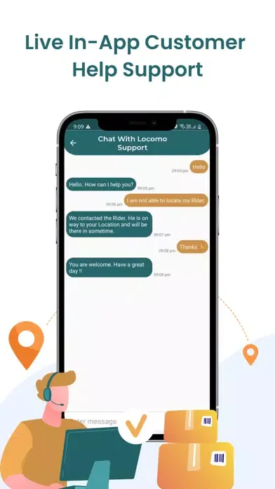 Tangkapan layar Locodo Couriers
