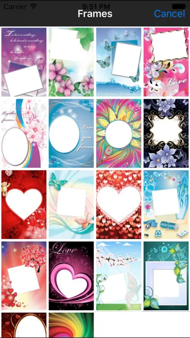 Capturas de pantalla de Lovish Free (Photo Frames for iPhone/iPod Touch)