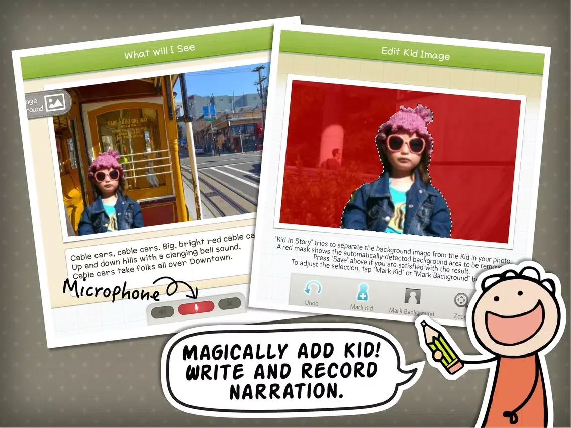 Captures d'écran de Kid in Story Book Maker Lite iPad 