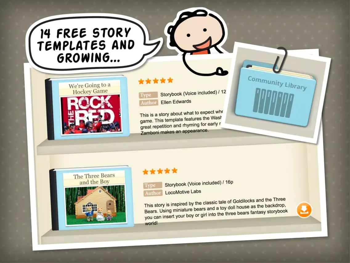Captures d'écran de Kid in Story Book Maker Lite iPad 