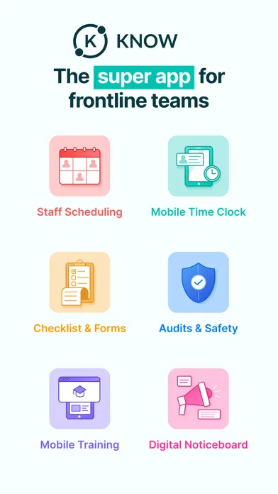 Capturas de tela do KNOW - the frontline super-app