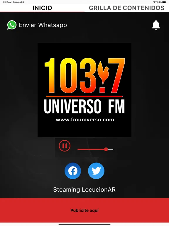 Скриншоты FM Universo iPad 