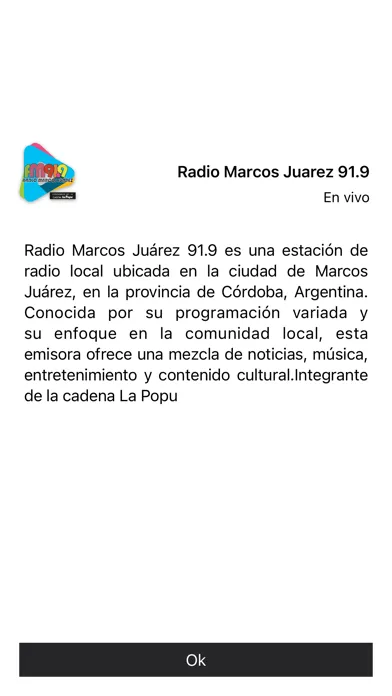 Radio Marcos Juarez 91.9 স্ক্রিনশট