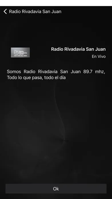 Capturas de pantalla de Radio Rivadavia San Juan