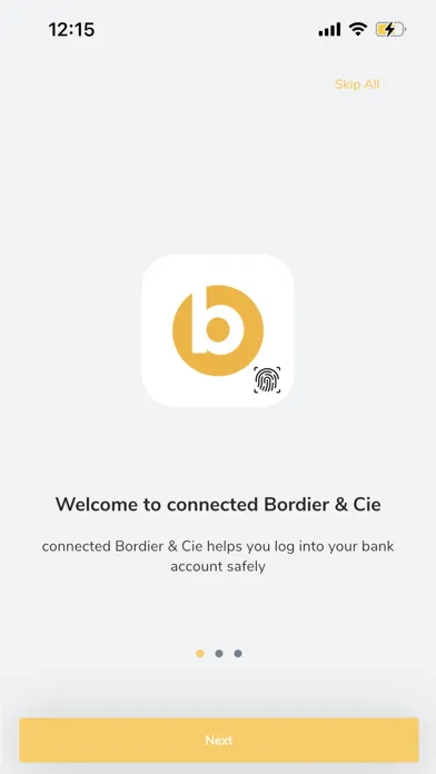 Ảnh chụp màn hình của connected Bordier & Cie