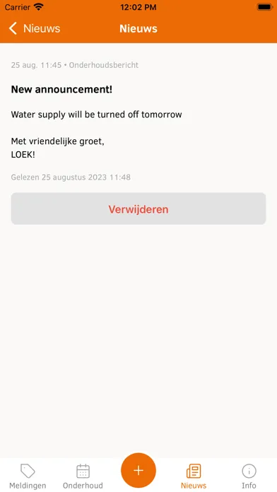 Tangkapan skrin LOEK! Service app