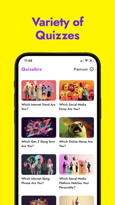 Quizebra: Funniest Quizzes スクリーンショット