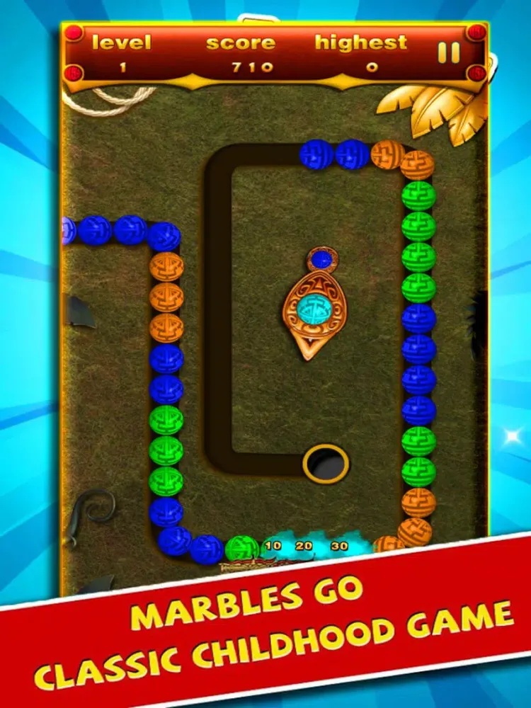 ภาพหน้าจอของ Marble Black Ball iPad