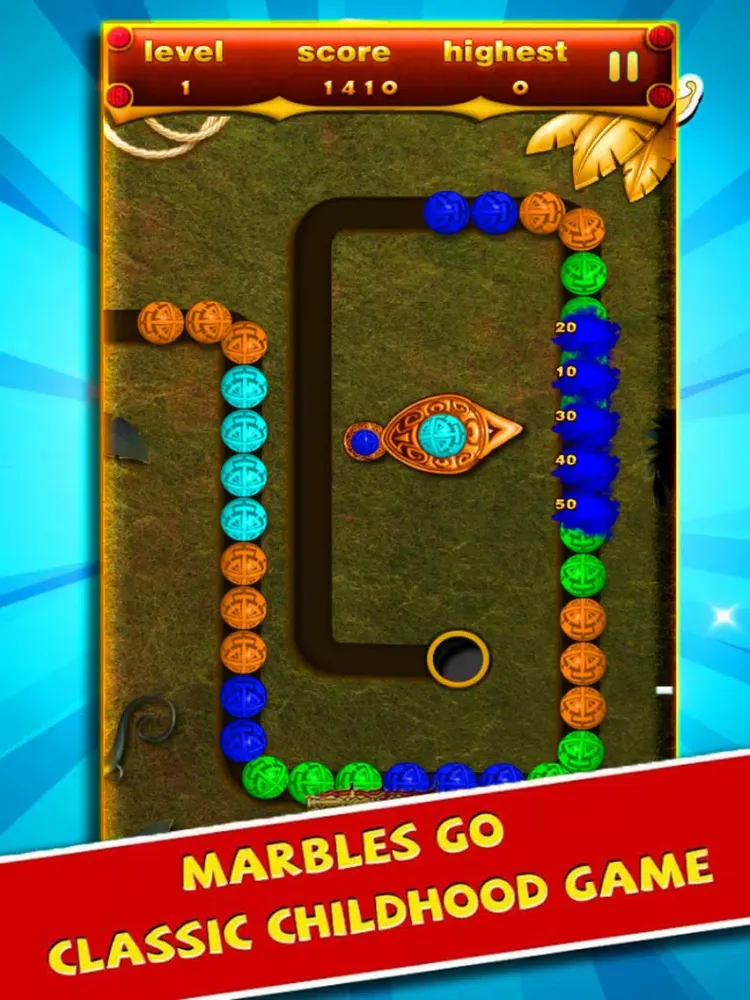 ภาพหน้าจอของ Marble Black Ball iPad