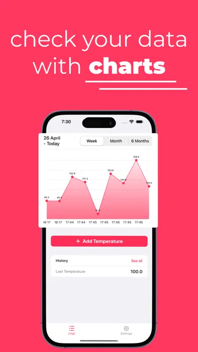 Tangkapan skrin Body Temperature Tracker