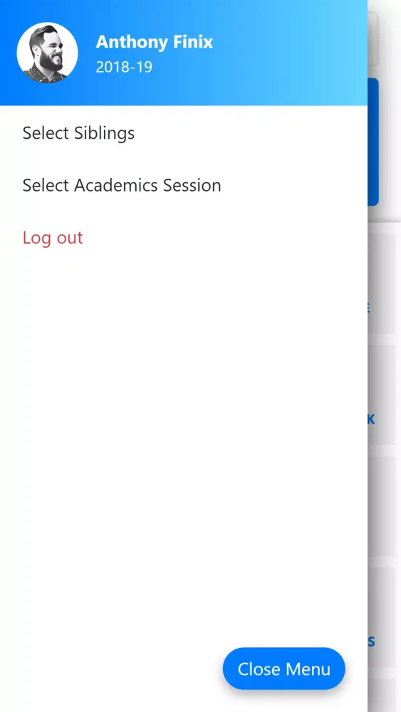 Tangkapan layar Lofty Parent App