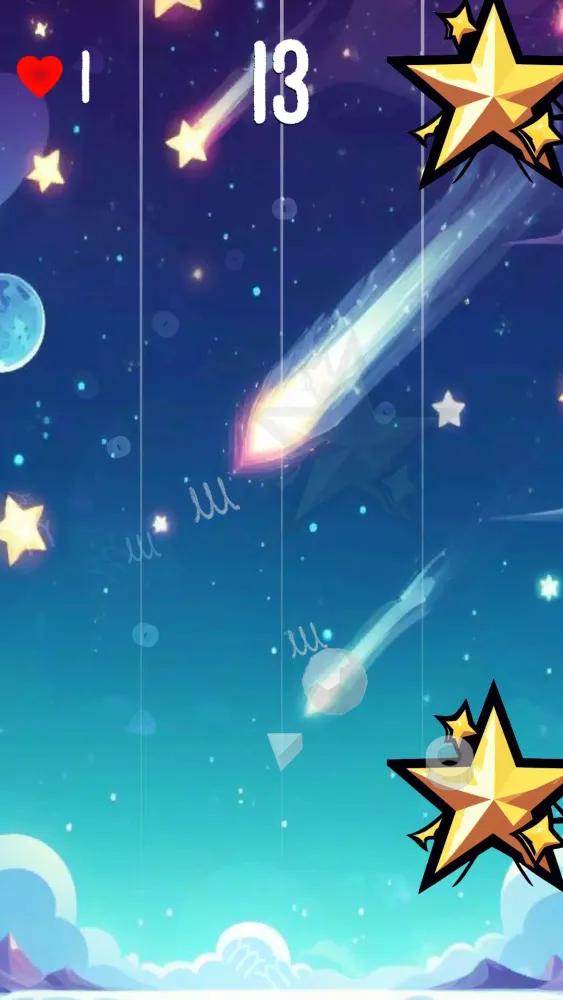 Captures d'écran de Falling Stars Catcher
