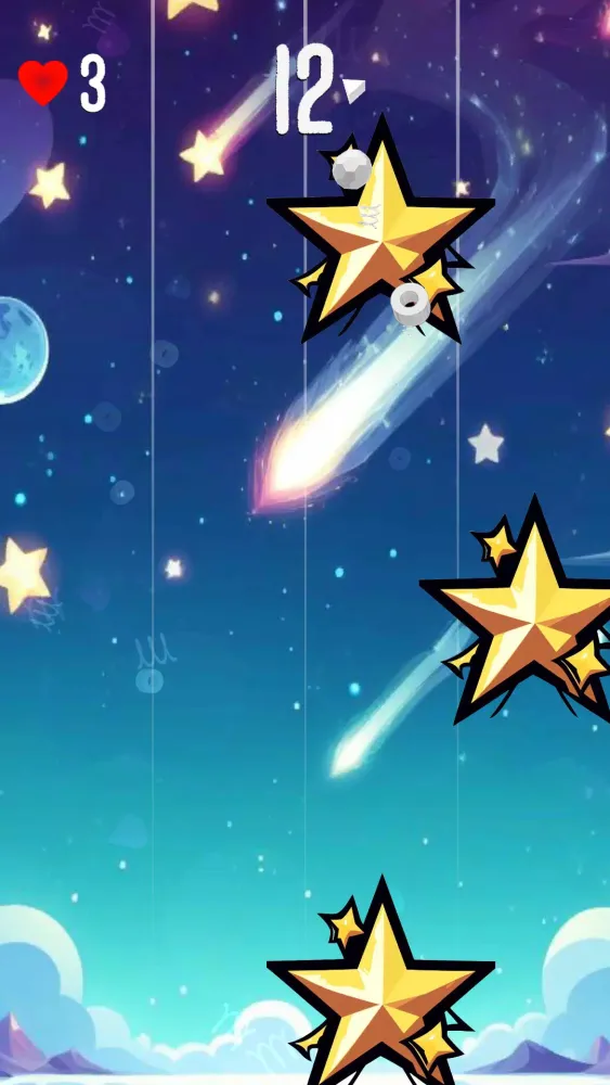 Captures d'écran de Falling Stars Catcher