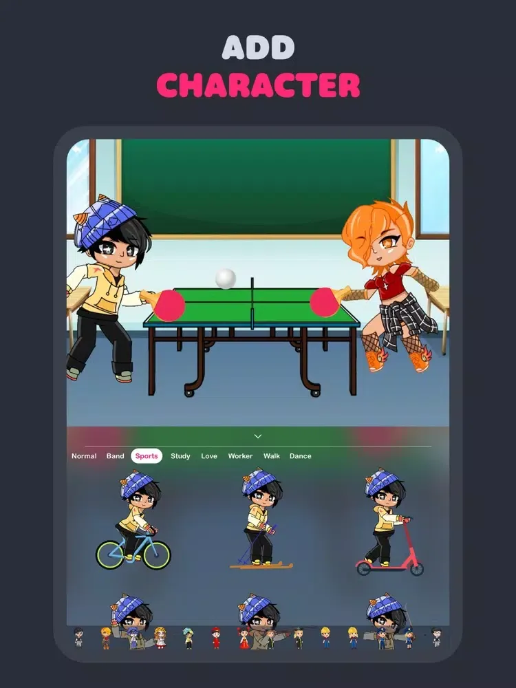 Capturas de pantalla de Komic Animation Maker iPad 