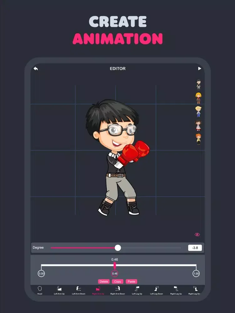 Capturas de pantalla de Komic Animation Maker iPad 