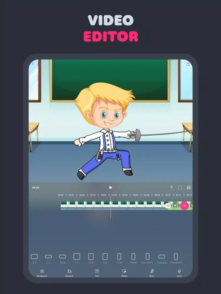 Capturas de pantalla de Komic Animation Maker iPad 