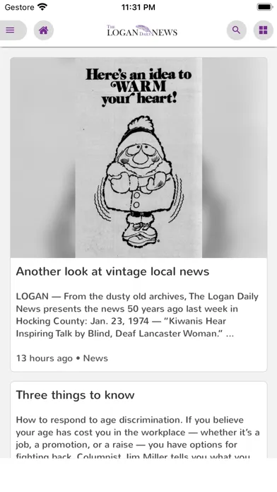 Capturas de pantalla de Logan Daily News eEdition