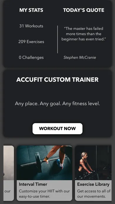 Captures d'écran de AccuFit
