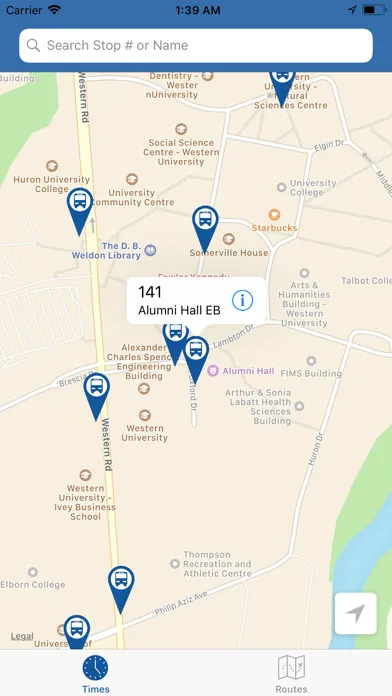 Capturas de pantalla de trackLTC (London Transit)